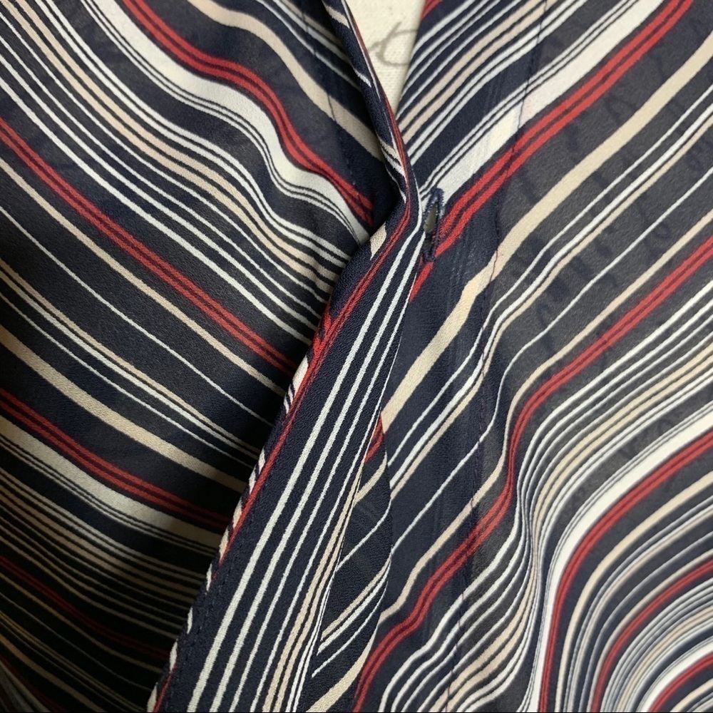Emma James Stripped Front Tie Blouse - Picture 6 of 7